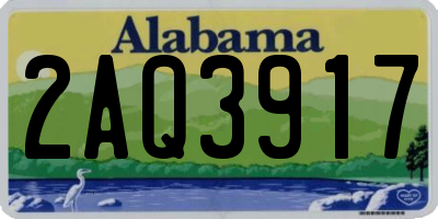 AL license plate 2AQ3917