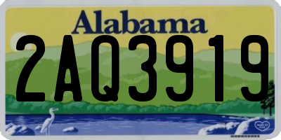 AL license plate 2AQ3919