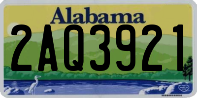 AL license plate 2AQ3921