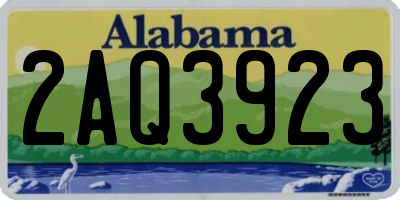 AL license plate 2AQ3923