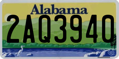 AL license plate 2AQ3940