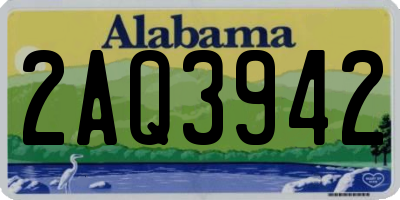 AL license plate 2AQ3942