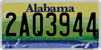 AL license plate 2AQ3944