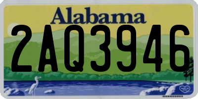AL license plate 2AQ3946
