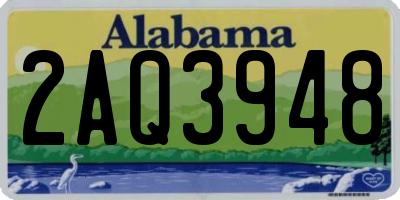 AL license plate 2AQ3948