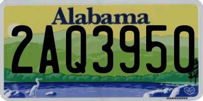 AL license plate 2AQ3950