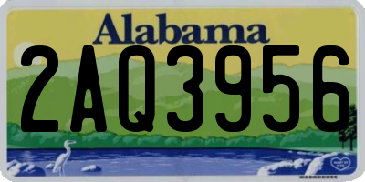 AL license plate 2AQ3956