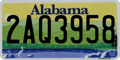 AL license plate 2AQ3958