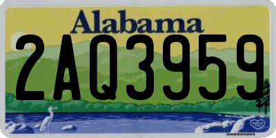 AL license plate 2AQ3959