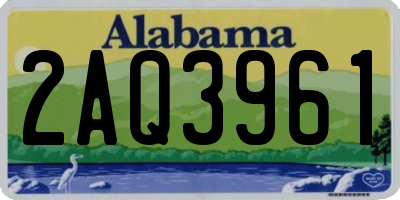 AL license plate 2AQ3961