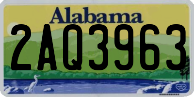 AL license plate 2AQ3963
