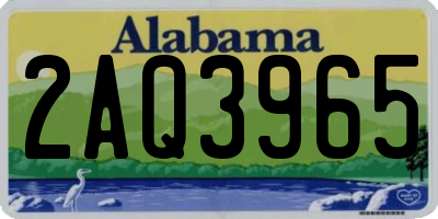 AL license plate 2AQ3965