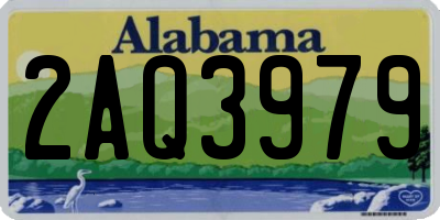 AL license plate 2AQ3979