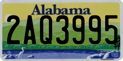 AL license plate 2AQ3995