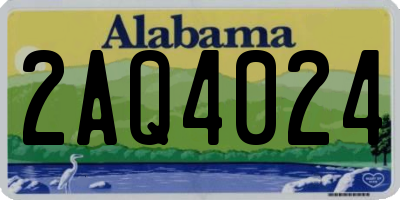 AL license plate 2AQ4024
