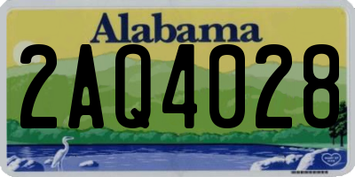 AL license plate 2AQ4028