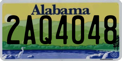 AL license plate 2AQ4048