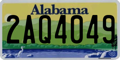 AL license plate 2AQ4049