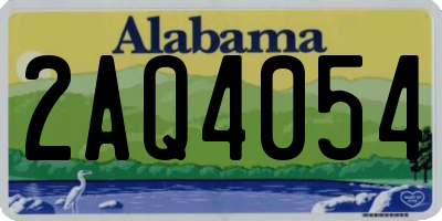 AL license plate 2AQ4054