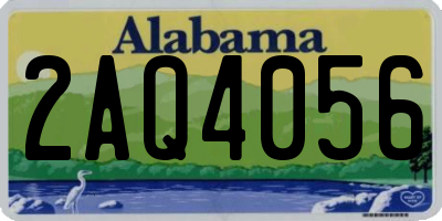 AL license plate 2AQ4056