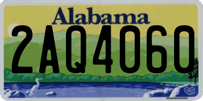 AL license plate 2AQ4060
