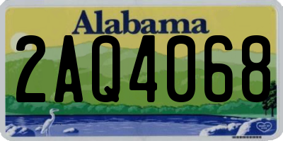 AL license plate 2AQ4068