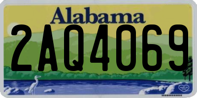 AL license plate 2AQ4069
