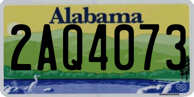AL license plate 2AQ4073