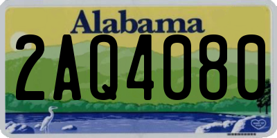 AL license plate 2AQ4080