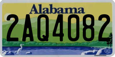 AL license plate 2AQ4082