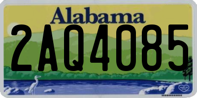 AL license plate 2AQ4085