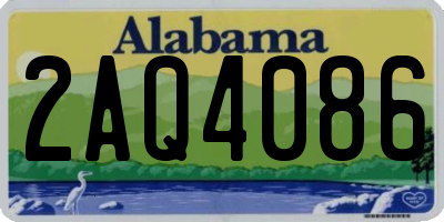 AL license plate 2AQ4086