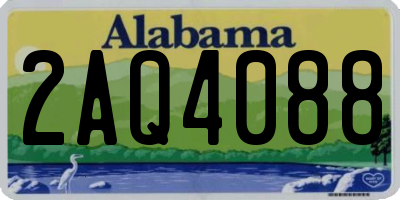 AL license plate 2AQ4088
