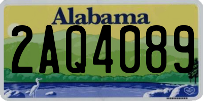 AL license plate 2AQ4089