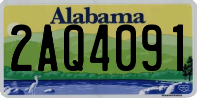 AL license plate 2AQ4091