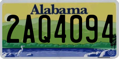 AL license plate 2AQ4094