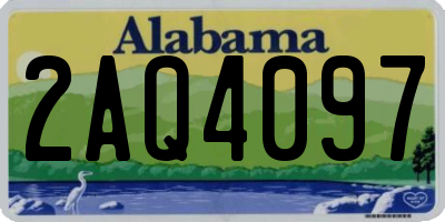 AL license plate 2AQ4097
