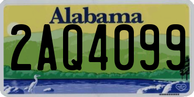 AL license plate 2AQ4099