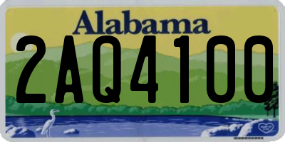 AL license plate 2AQ4100