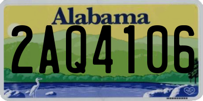 AL license plate 2AQ4106