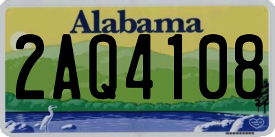 AL license plate 2AQ4108