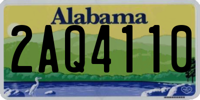 AL license plate 2AQ4110