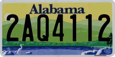 AL license plate 2AQ4112
