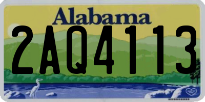 AL license plate 2AQ4113