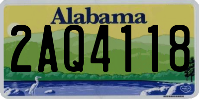 AL license plate 2AQ4118