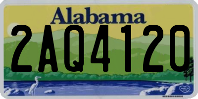 AL license plate 2AQ4120