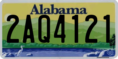 AL license plate 2AQ4121