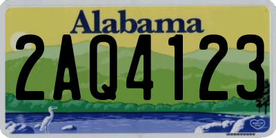 AL license plate 2AQ4123