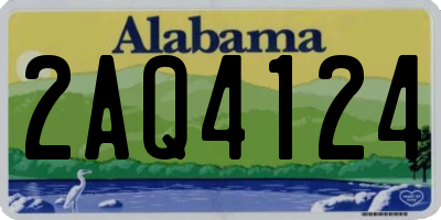 AL license plate 2AQ4124