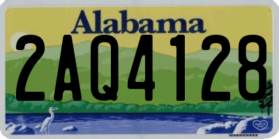 AL license plate 2AQ4128